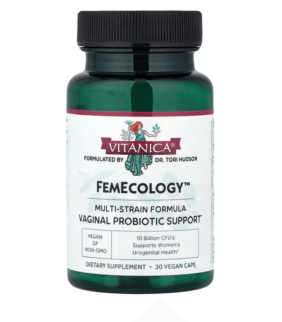 Vitanica, FemEcology™, Vaginal Probiotic Support, 30 Vegan Caps