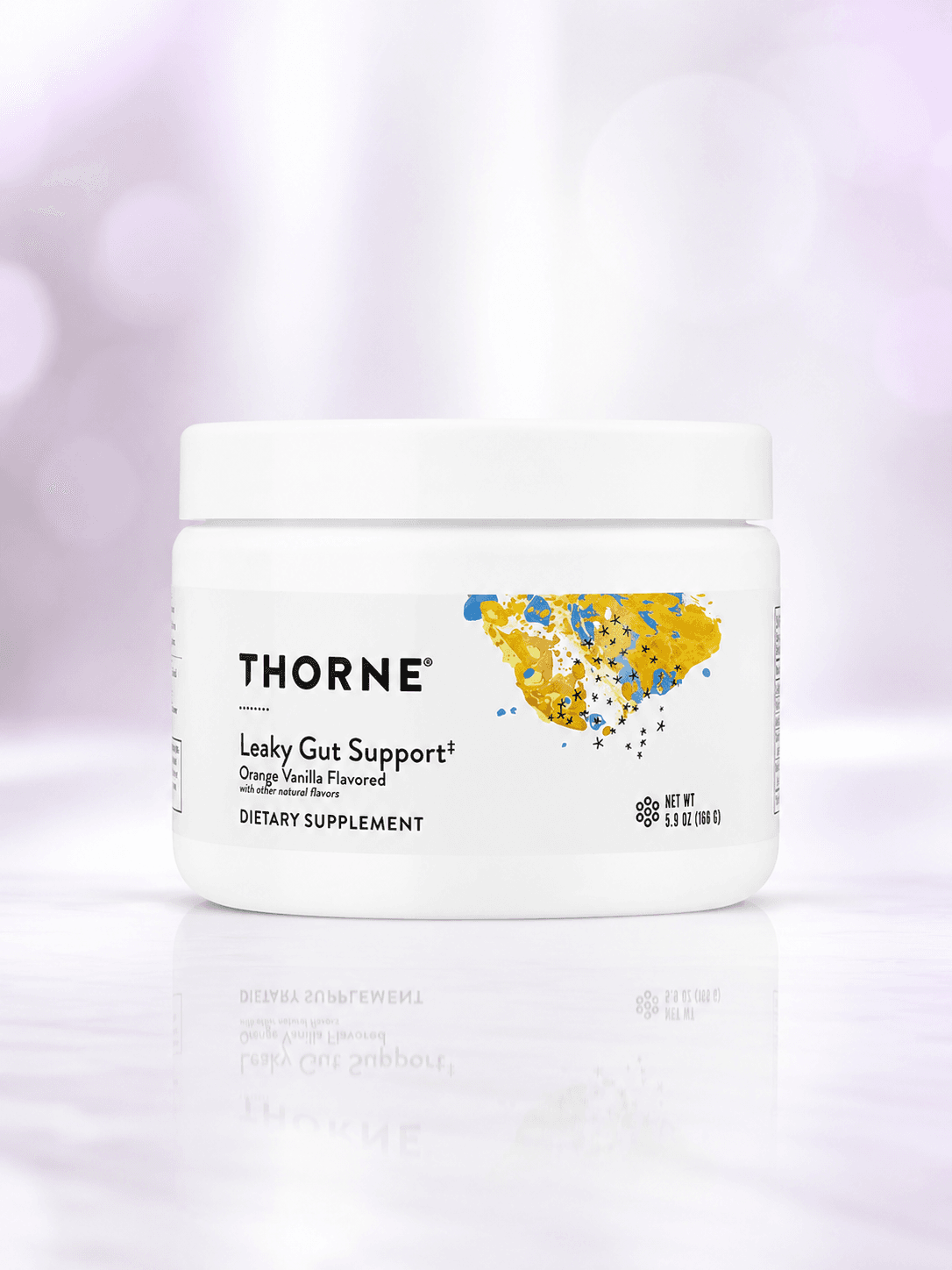 Thorne, Leaky Gut Support, Orange Vanilla, 5.9 oz (168 g)– Ichak shilliq qavatini davolash uchun