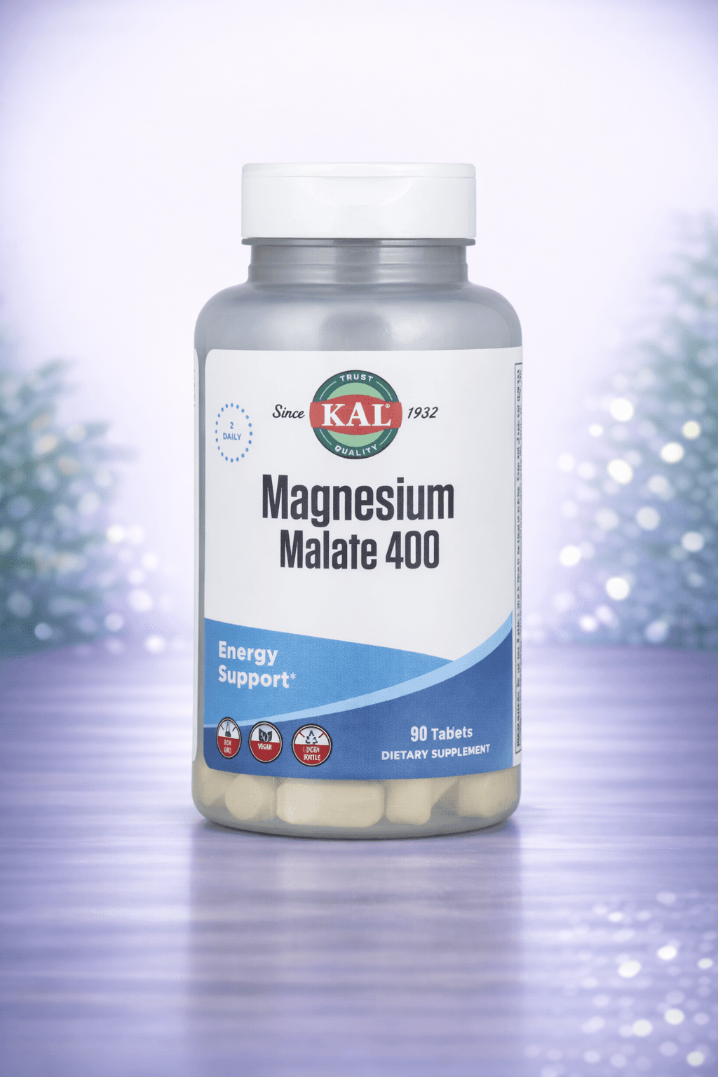 Kal Magnesium Malate 400 – Energiya va mushaklar uchun 90pcs