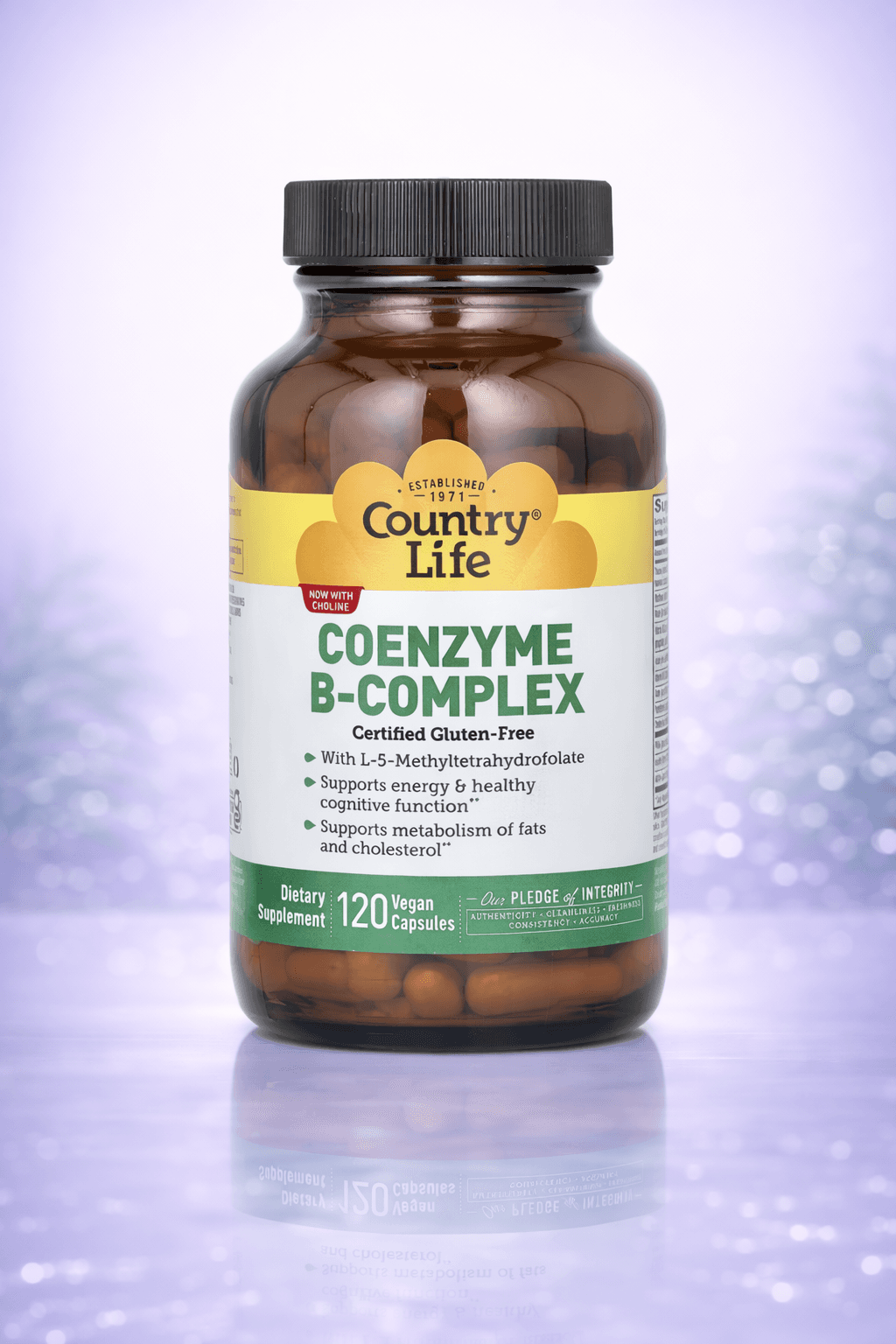 Country Life, Coenzyme B-Complex, 120 Vegan Capsules