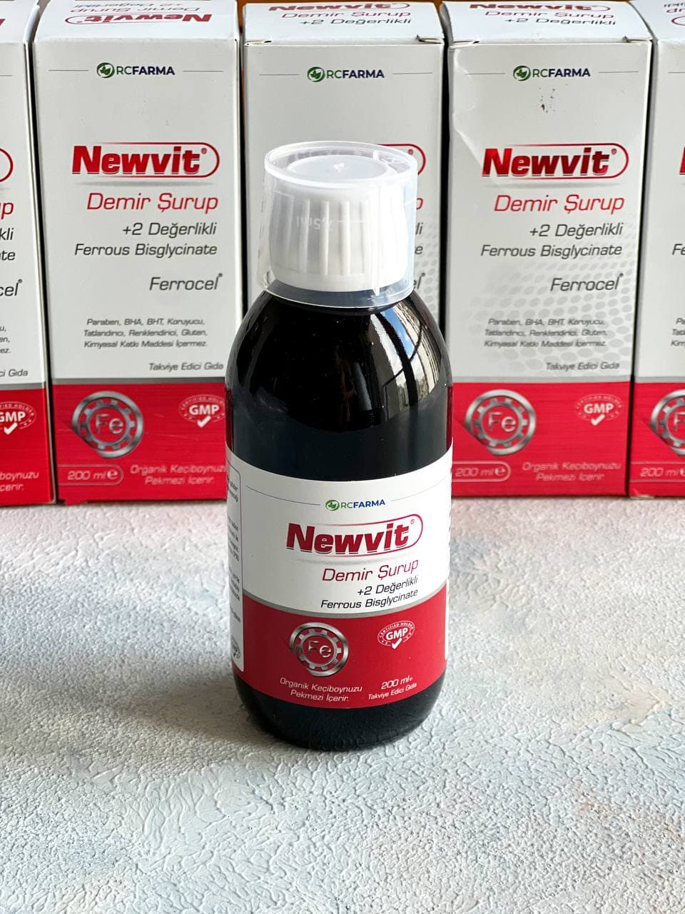 Demir Surup (Newvit) – Temir bisglitsinat (suyuq)
