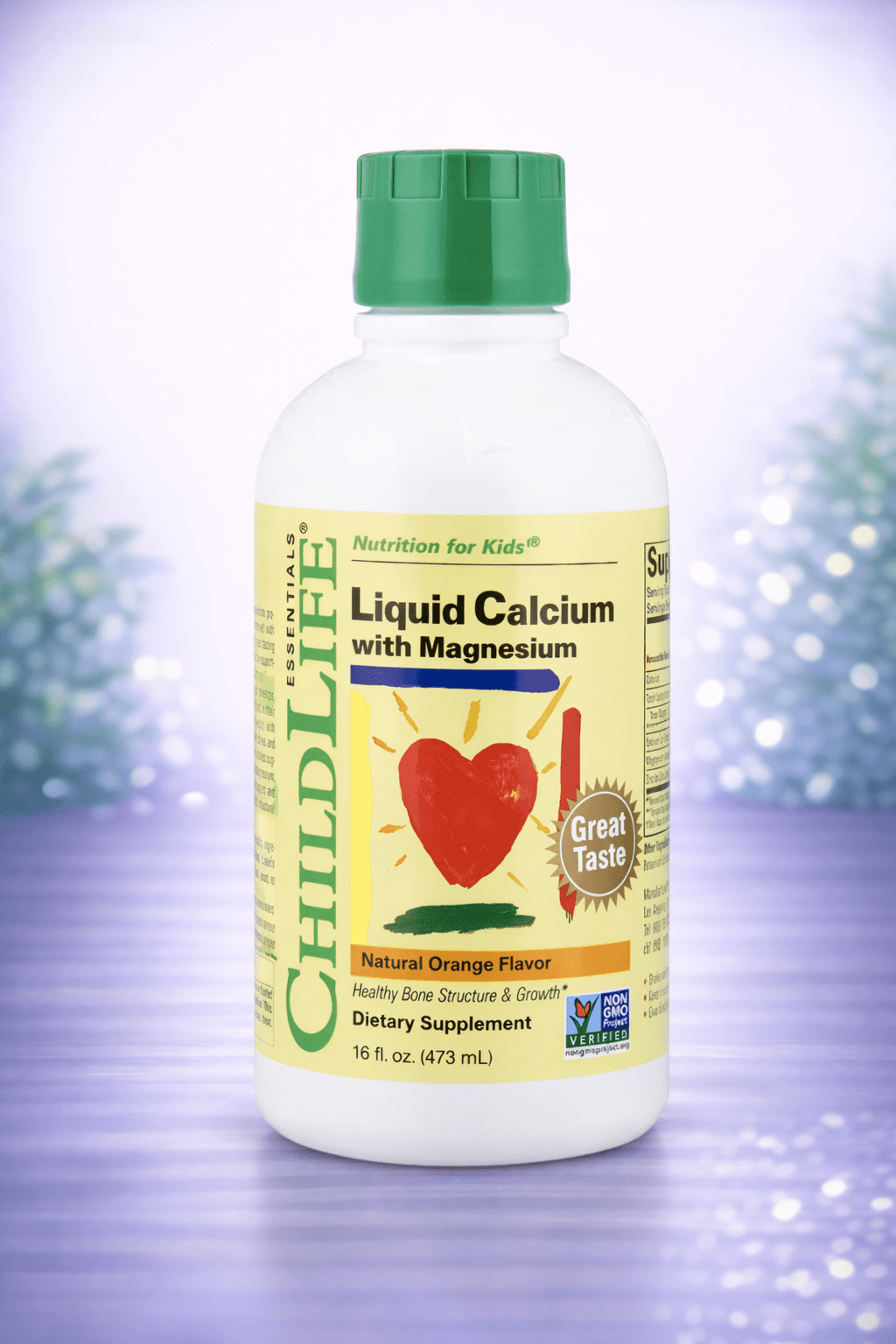 Liquid Calcium with Magnesium – Bolalar uchun kalsiy-magniy 473ml