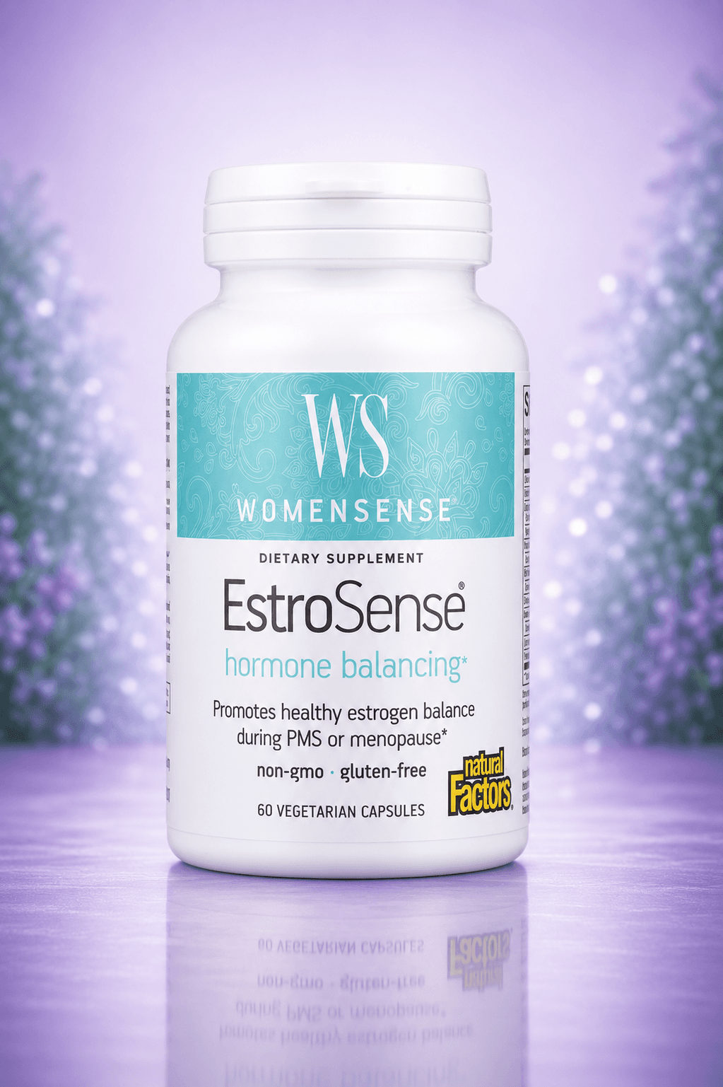 Natural Factors, WomenSense, EstroSense, Hormone Balancing, 60 Vegetarian Capsules