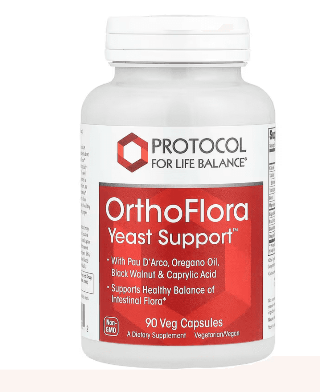 Protocol for Life Balance, OrthoFlora Yeast Support™, 90 Veg Capsules