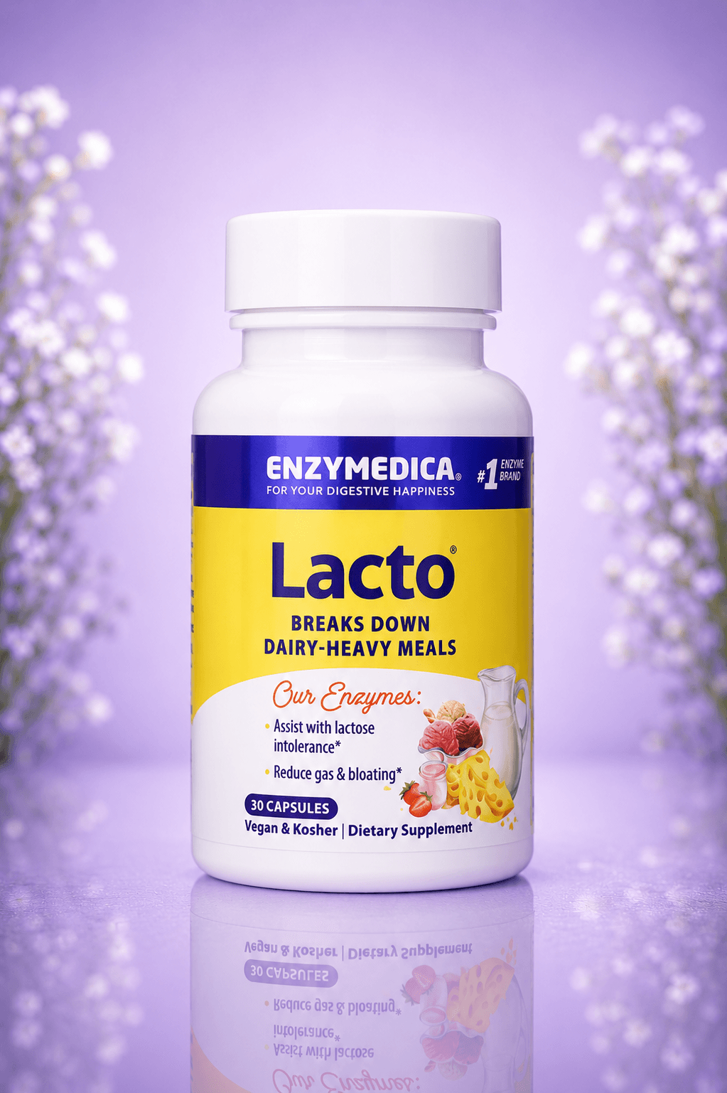 Enzymedica, Lacto®, 30 Capsules