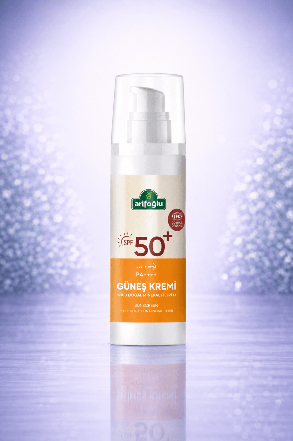 Arifoglu Organik Gunes Kremi Spf 50 100 ml