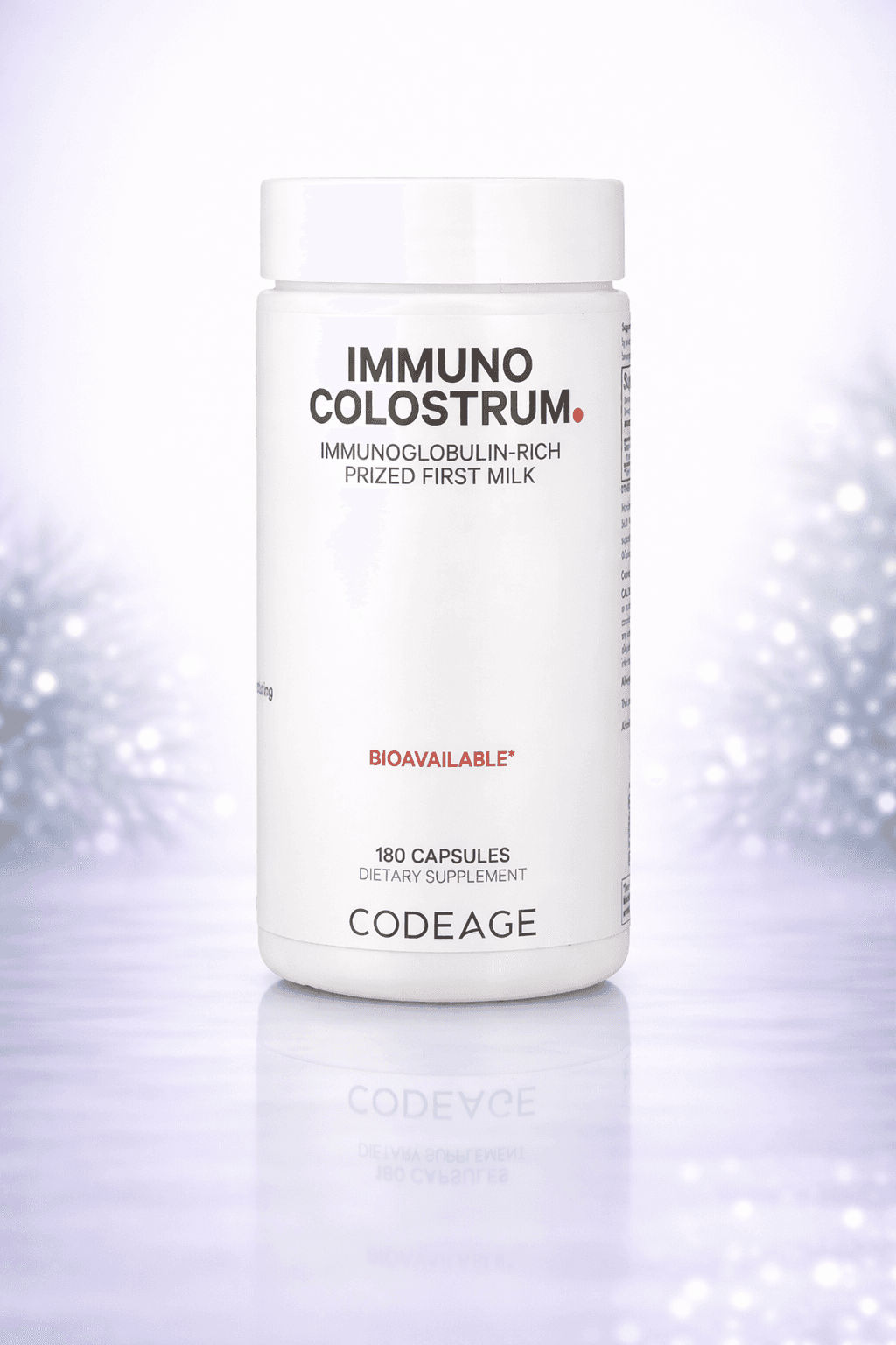 Codeage, Immuno Colostrum, (500 mg per Capsule) – Immunitetni tiklovchi og'iz suti 180pcs