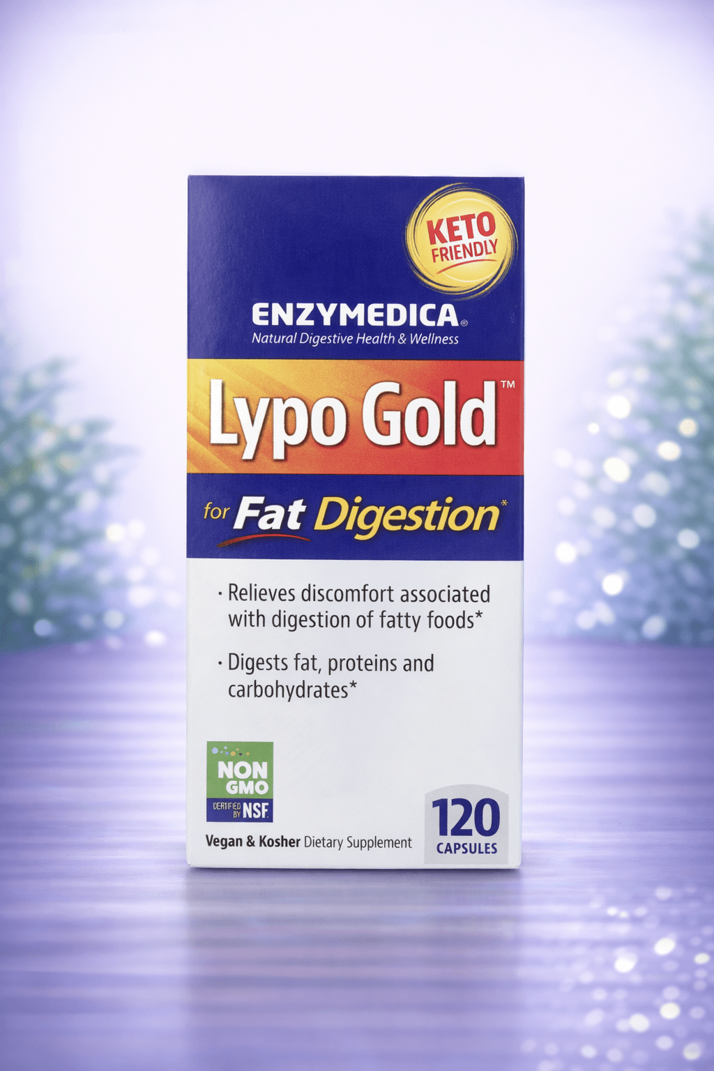 Enzymedica, Lypo Gold, For Fat Digestion, – Yog'larni parchalovchi fermentlar 120pcs