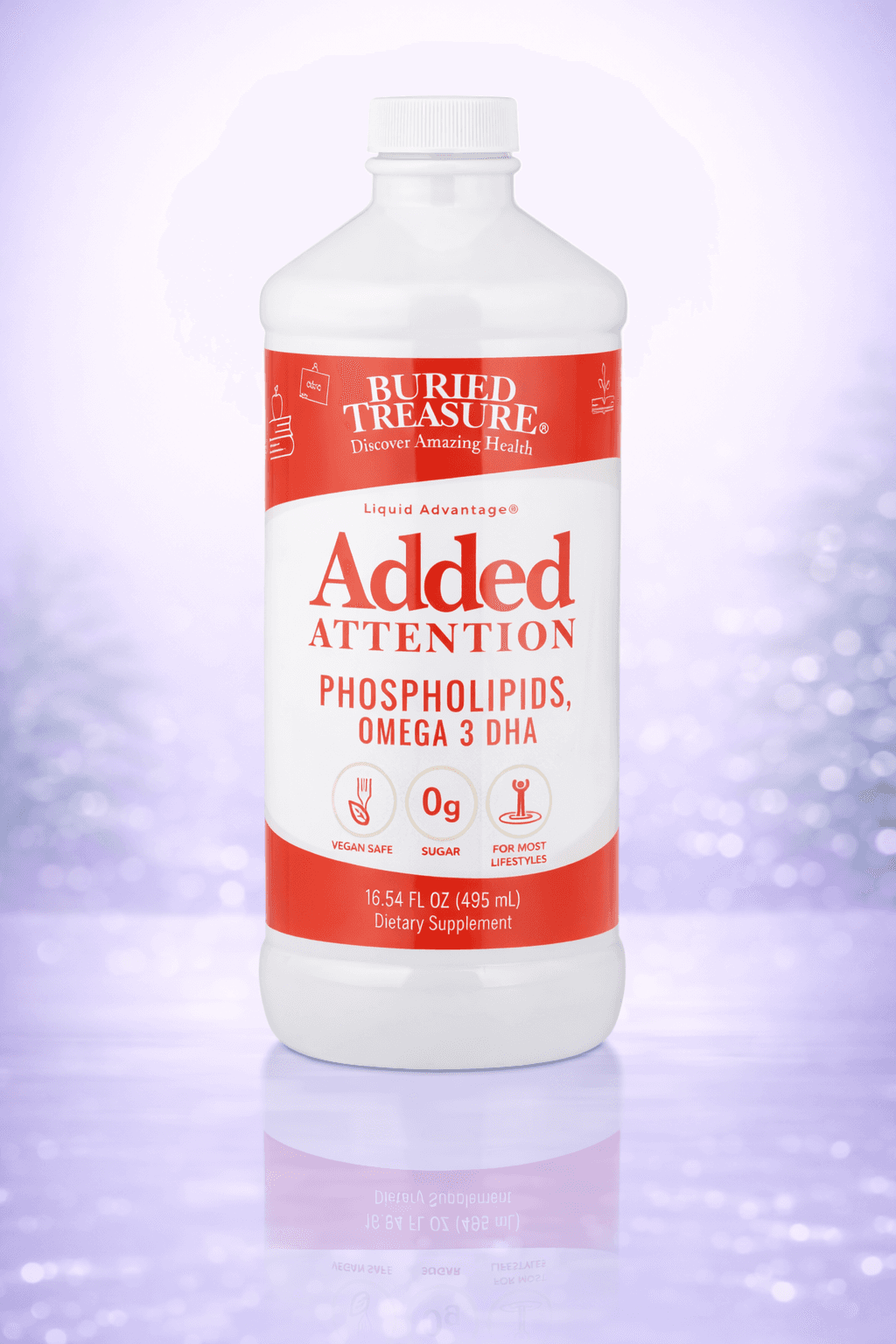Buried Treasure, Liquid Advantage®, Added Attention, 16.54 fl oz – Diqqatni jamlash uchun suyuq formula 496ml