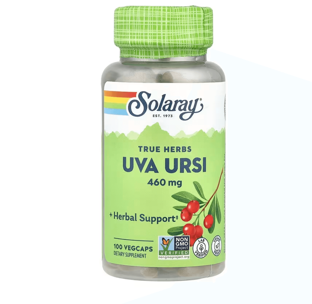 Solaray, True Herbs, Uva Ursi, 460 mg, 100 VegCaps